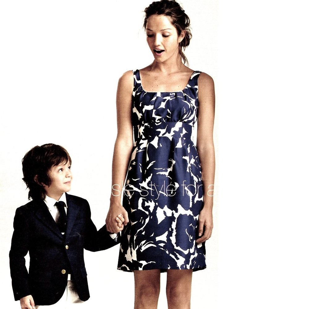 J. Crew Sydney Brushstroke Print Silk Dress, Size 6